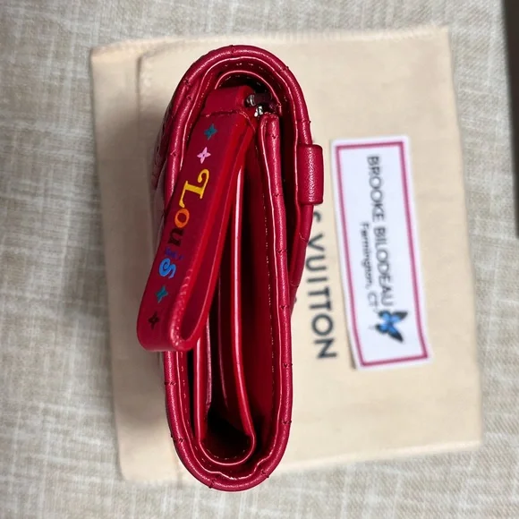 SOLD ❤️ Authentic Louis Vuitton New Wave Compact Wallet in Rouge - Picture 15 of 17